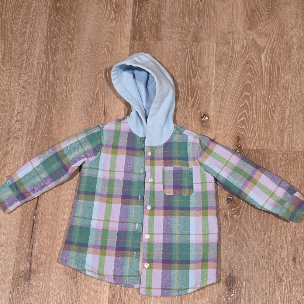 Buffalo David Bitton Multicolor Plaid Hooded Shirt